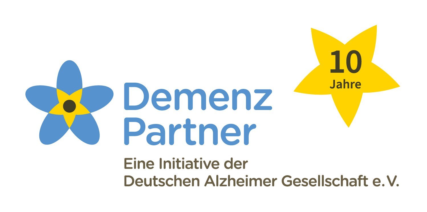 10 Jahre Demenz Partner Jubiläumslogo