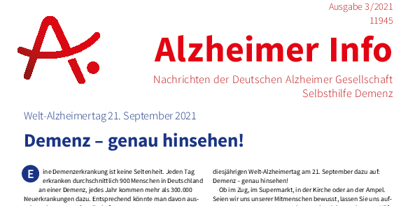 Titelbild Heft 3 Alzheimer Info